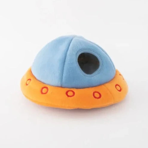 Zippy Paws Dog Toys Plush Burrow - UFO with 3 Aliens 02