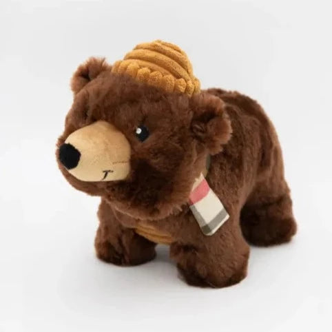 Zippy Paws Dog Toys Plush Grunterz - Bear 01