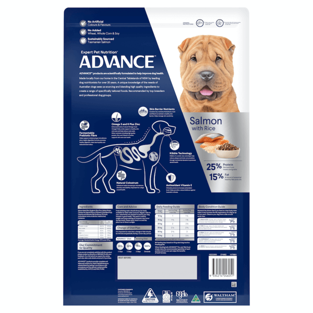 ADVANCE Sensitive Skin & Digestion Adult Dry Dog Food Salmon with Rice
