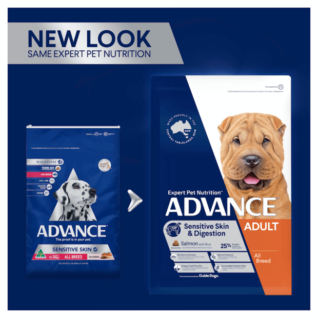 ADVANCE Sensitive Skin Digestion Adult Dry Dog Food Salmon with Rice