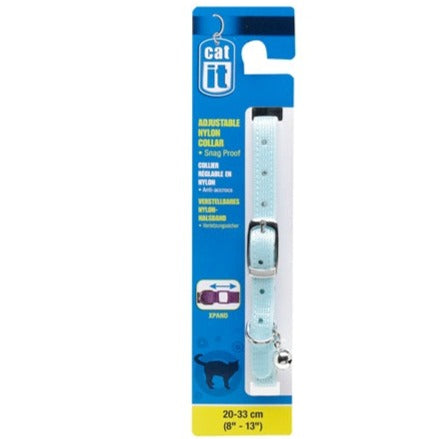 Catit Nylon Adjustable Cat Collar Blue