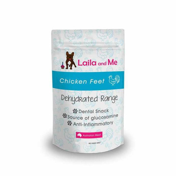 Laila & Me Dehydrated Range Dog Treats Chicken Feet