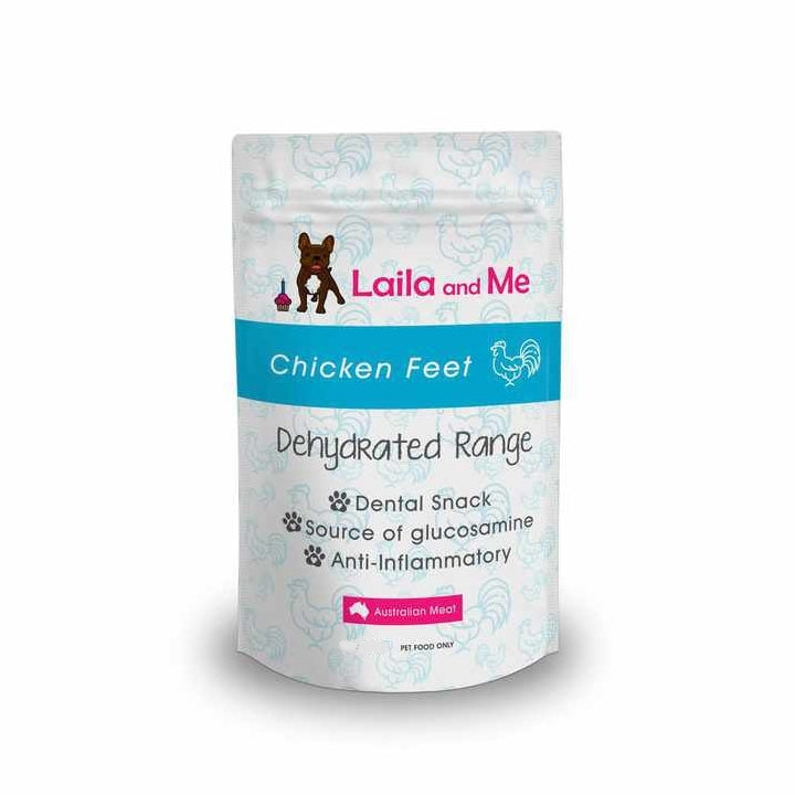 Laila & Me Dehydrated Range Dog Treats Chicken Feet