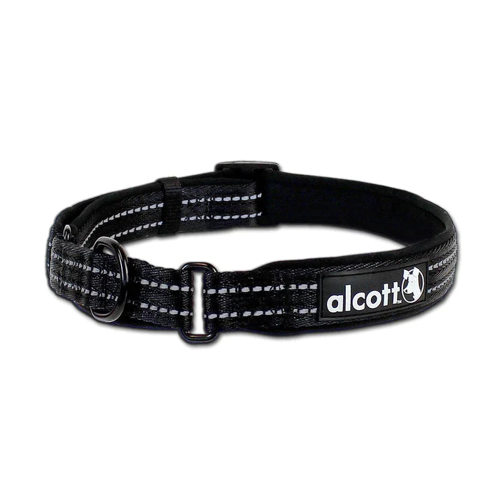 Alcott Adventure Reflective Dog Collar - Black
