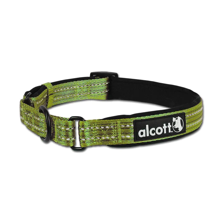 Alcott Adventure Reflective Dog Collar - Green