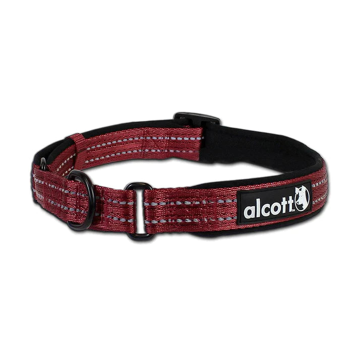 Alcott Adventure Reflective Dog Collar - Red