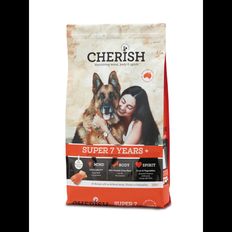 Cherish Super 7 Years+ Dog Food - 15kg | PeekAPaw Pet Supplies