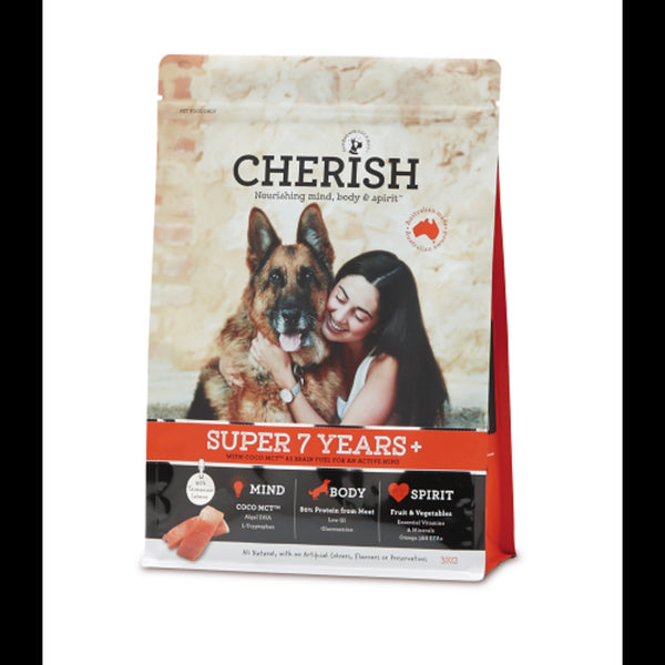 Cherish Super 7 Years+ Dog Food - 3kg | PeekAPaw Pet Supplies
