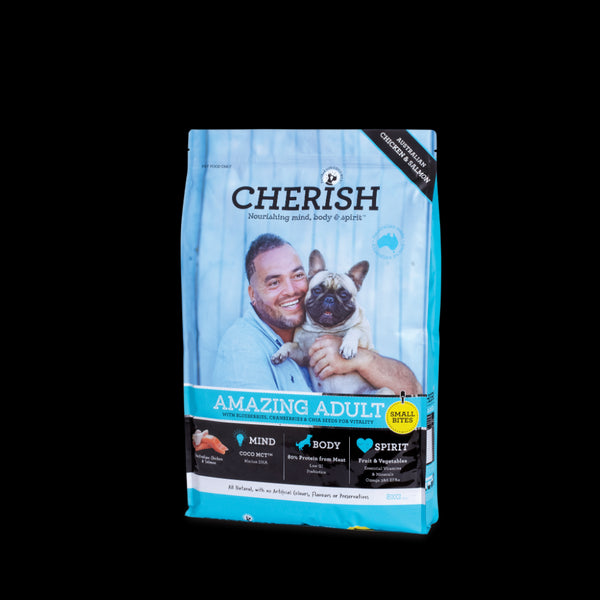 Cherish Amazing Adult Dog Food Small Bites - 8kg | PeekAPaw Pet Supplies