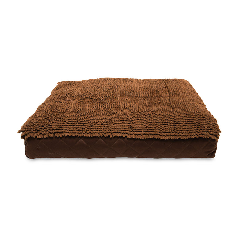 D.GS Dog Gone Smart Dirty Dog Rectangle Bed - Medium 66x86cm Brown | PeekAPaw Pet Supplies