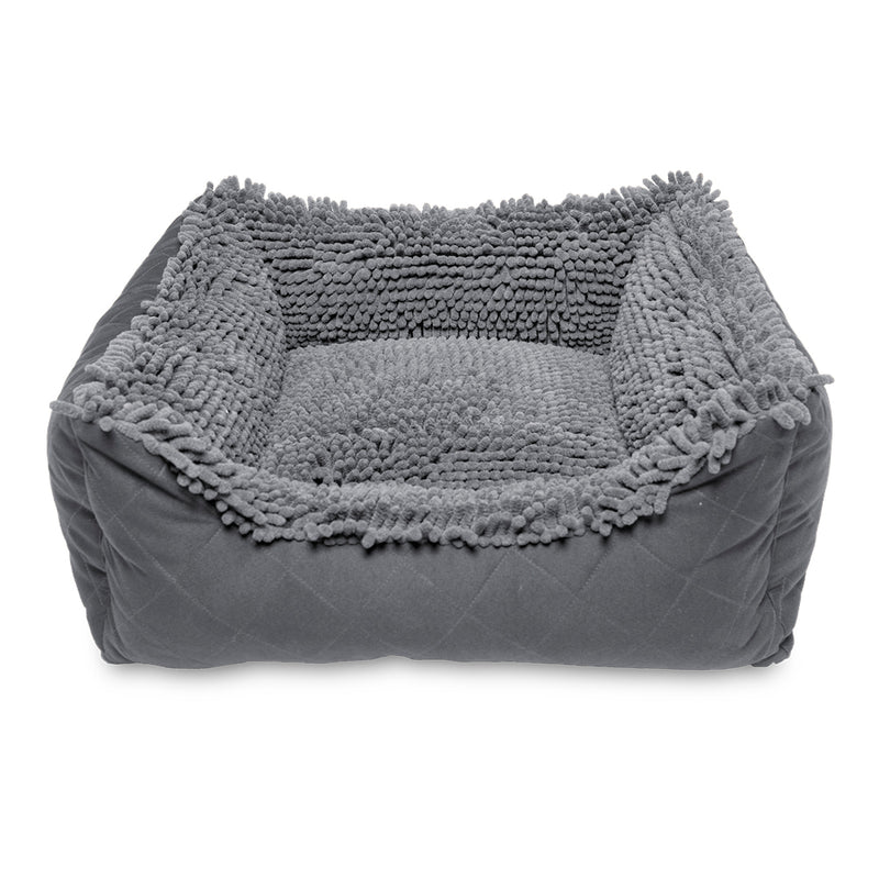 D.GS Dog Gone Smart Dirty Dog Lounger Bed - Small 50x55cm Grey | PeekAPaw Pet Supplies