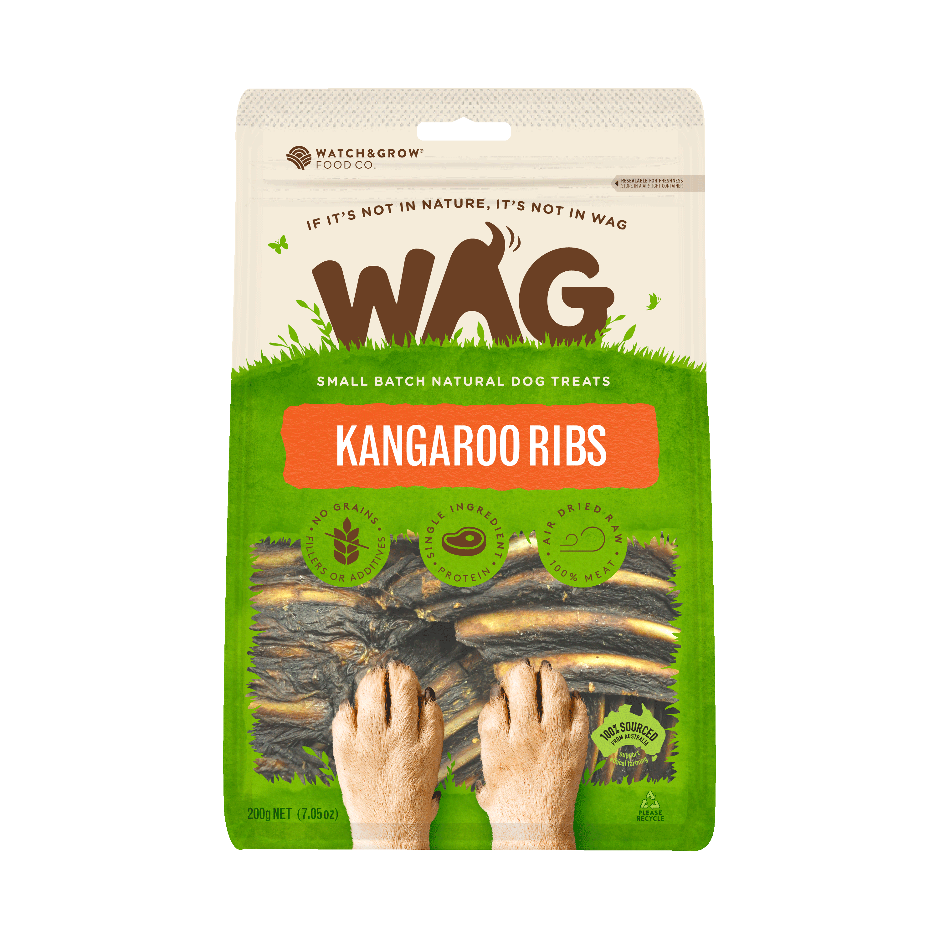 WAG Kangaroo Ribs - 200g