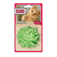 KONG Cat Toys Moppy Ball in green on its retail card, front of pack
