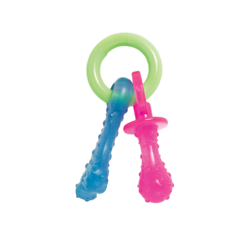 Nylabone Teething Puppy Chew Toy Pacifier Bacon Flavor