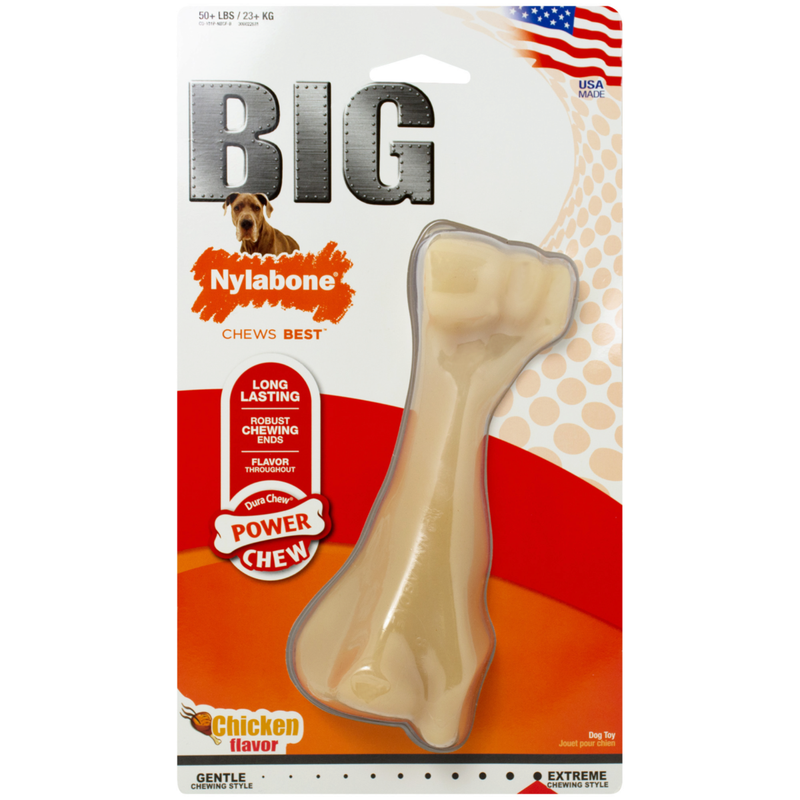 Nylabone Power Chew Durable Dog Toy Knuckle Bone Chicken Flavor