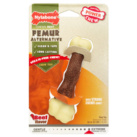 Nylabone Power Chew Durable Dog Toy Femur Alternative Beef Flavor
