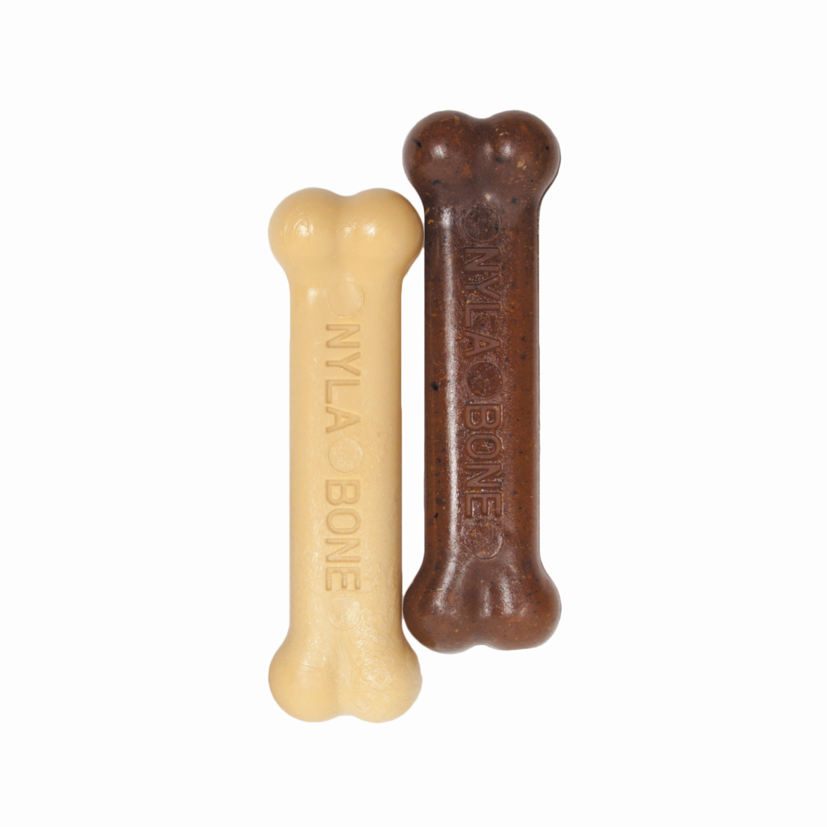 Nylabone Teething Puppy Chew Toy Twin Pack Chicken & Peanut Butter Flavor