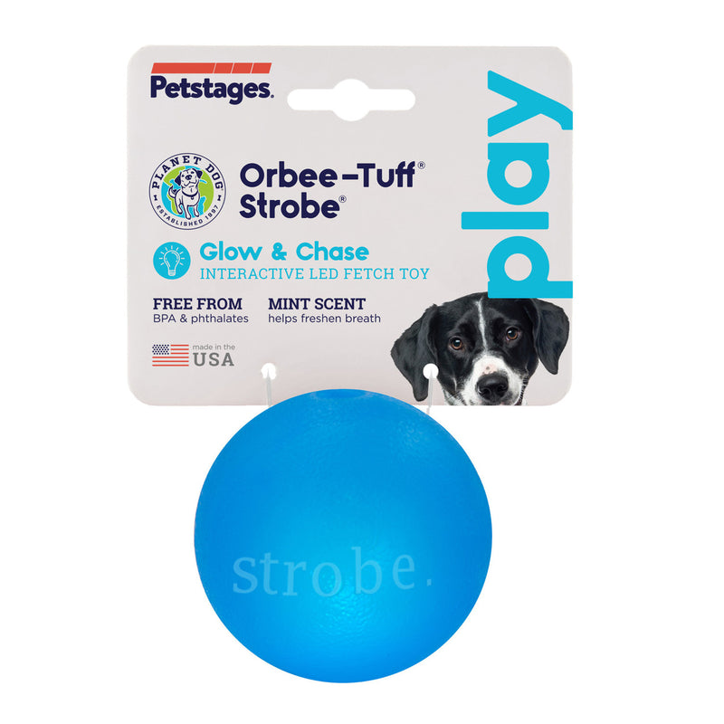Planet Dog Orbee-Tuff Flashing Strobe Ball Dog Toy