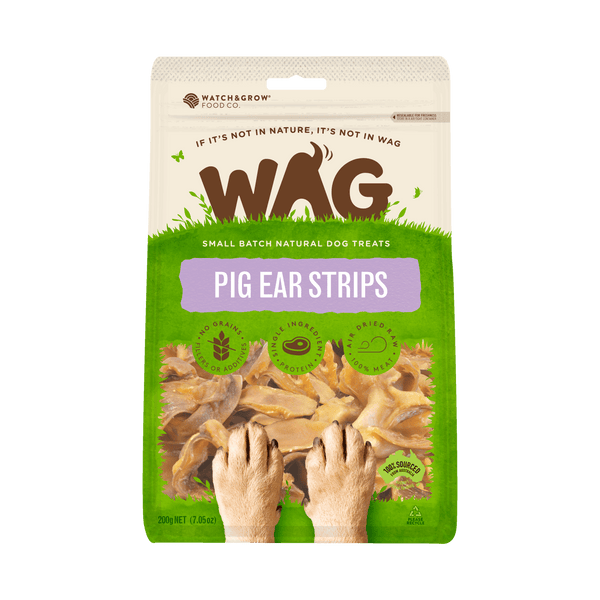 WAG Pig Ear Strips - 200g