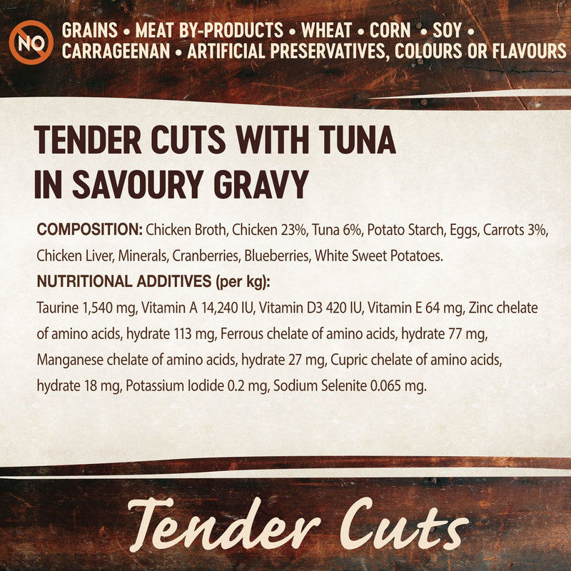 Wellness Core Wet Cat Food Tender Cuts With Tuna In Savoury Gravy