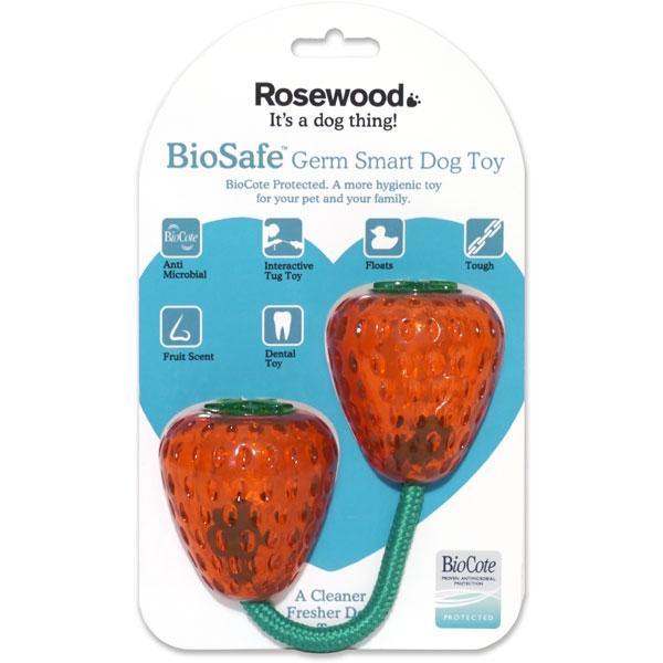 Rosewood Biosafe Dog Toys Strawberry
