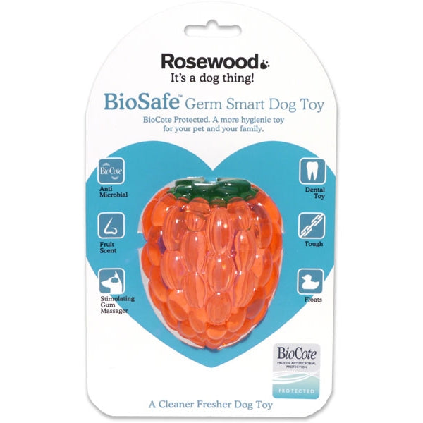 Rosewood Biosafe Dog Toys Raspberry