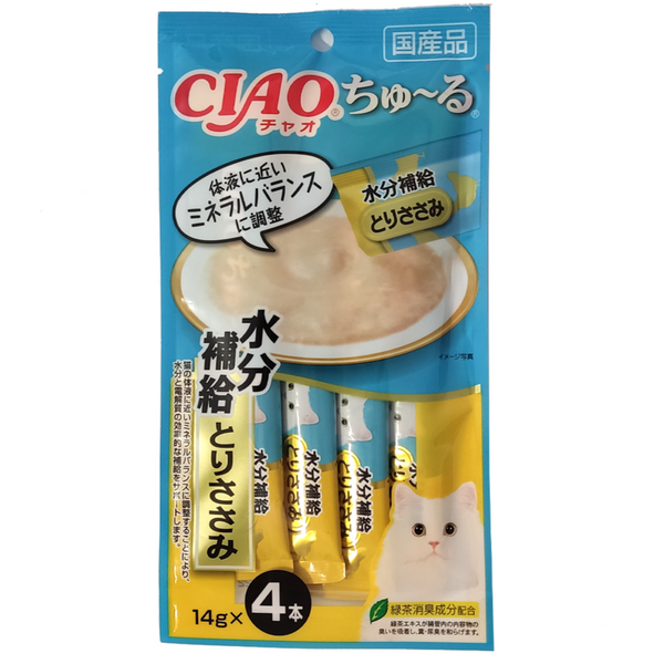 Ciao Cat Treats Churu Chicken Recipe for Hydration 14g x 4