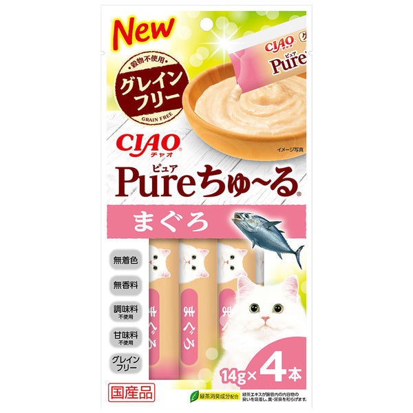 Ciao Cat Treats Churu Pure Churu Tuna Recipe 14g x 4