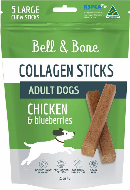 Bell & Bone Collagen Chew Sticks Treats for Adult Dogs - Chicken Flavor by PeekAPaw