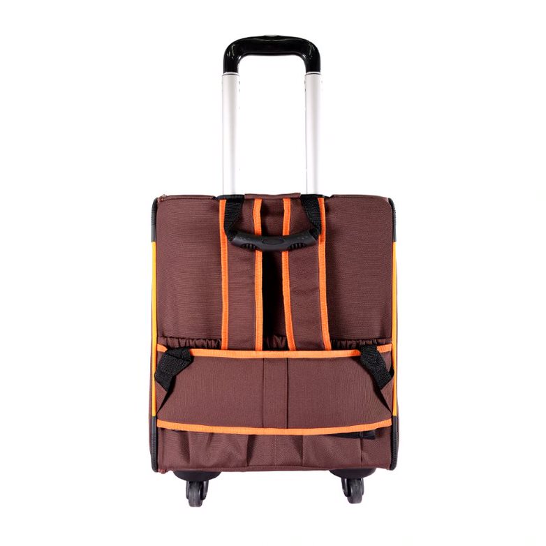 Ibiyaya Wheeled Backpack Parallel Transport Pet Trolley 05