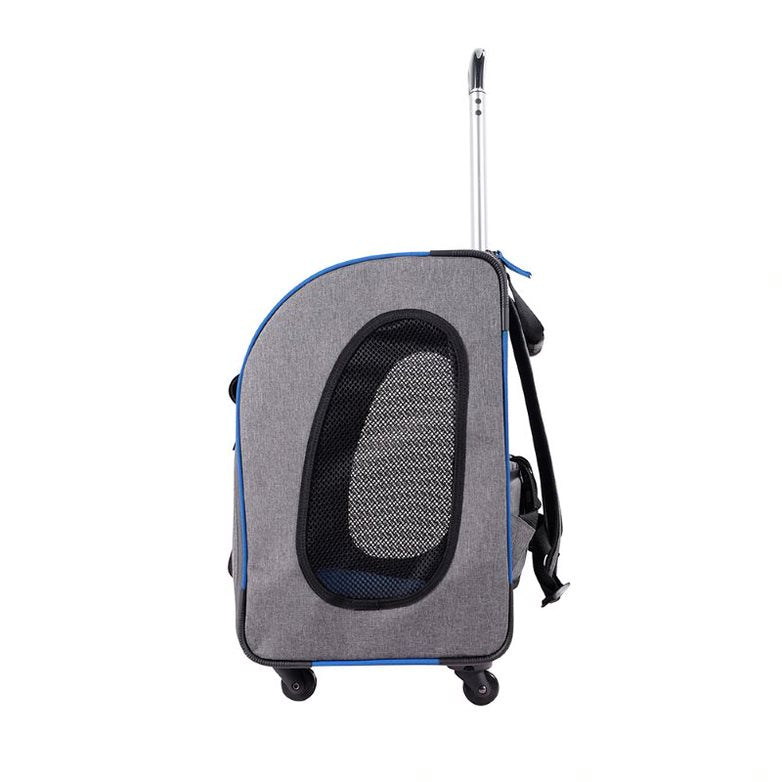 Ibiyaya Wheeled Backpack Parallel Transport Pet Trolley 13
