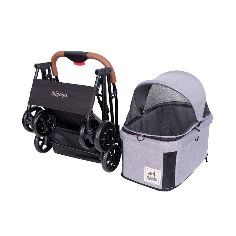 Ibiyaya Travois Tri-Fold 3-in-1 Pet Stroller Car Seater Carrier 06