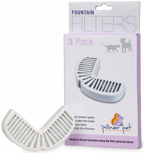 Pioneer Pet Replacement Filters for Stainless & Ceramic Fountains 3002