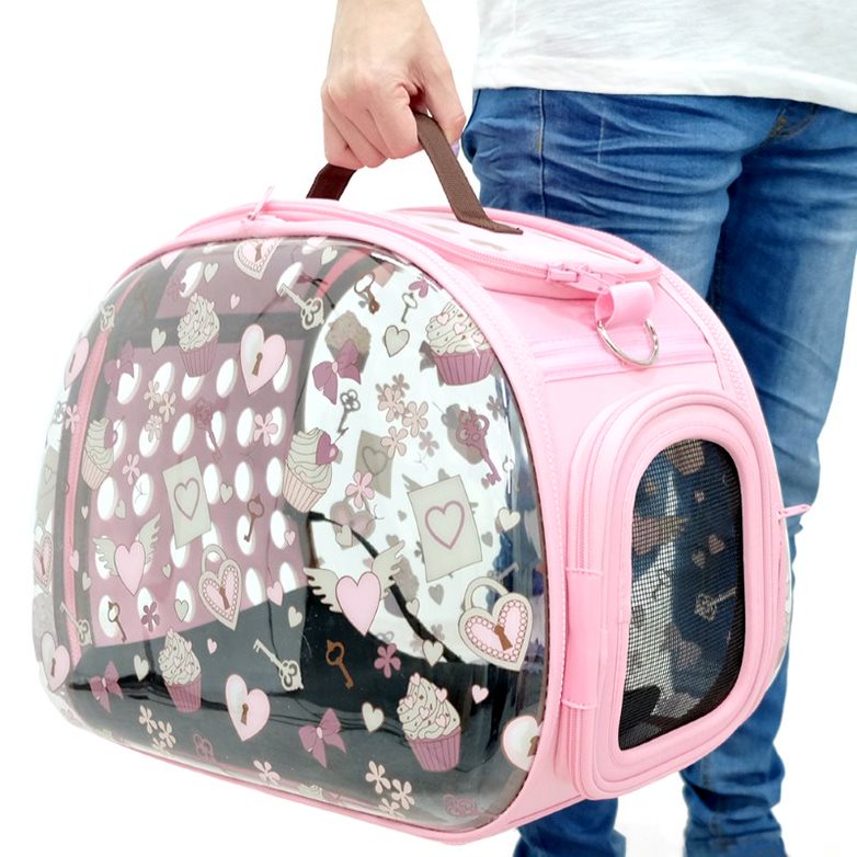 Ibiyaya Valentine Transparent Hardcase Portable Carrier, Design for Travel, Outdoor Use 05