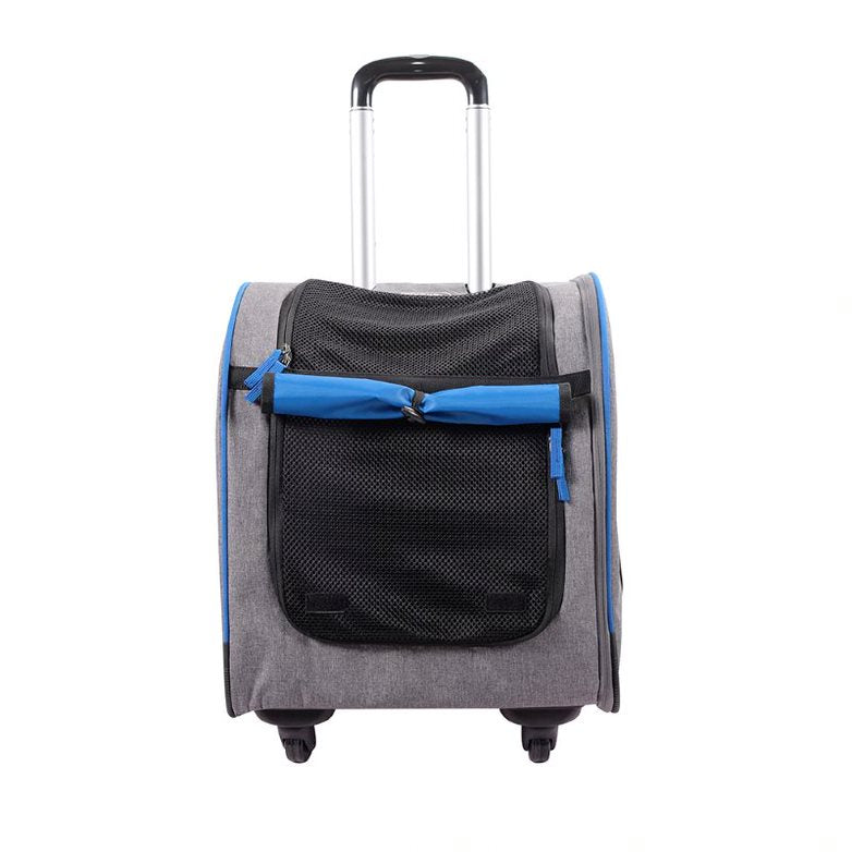 Ibiyaya Wheeled Backpack Parallel Transport Pet Trolley 15