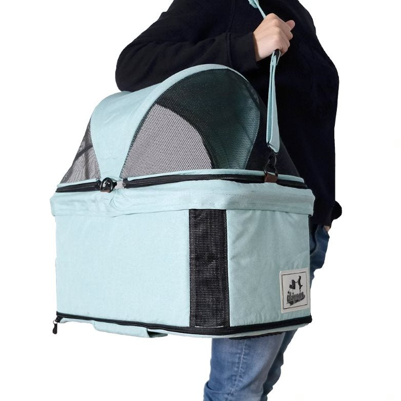 Ibiyaya Travois Tri-Fold 3-in-1 Pet Stroller Car Seater Carrier 16