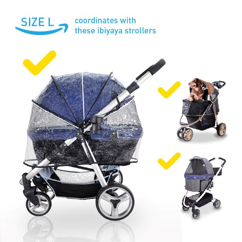 Ibiyaya Universal Rain Cover for Cleo Monarch and Gentle Giant Strollers. 02