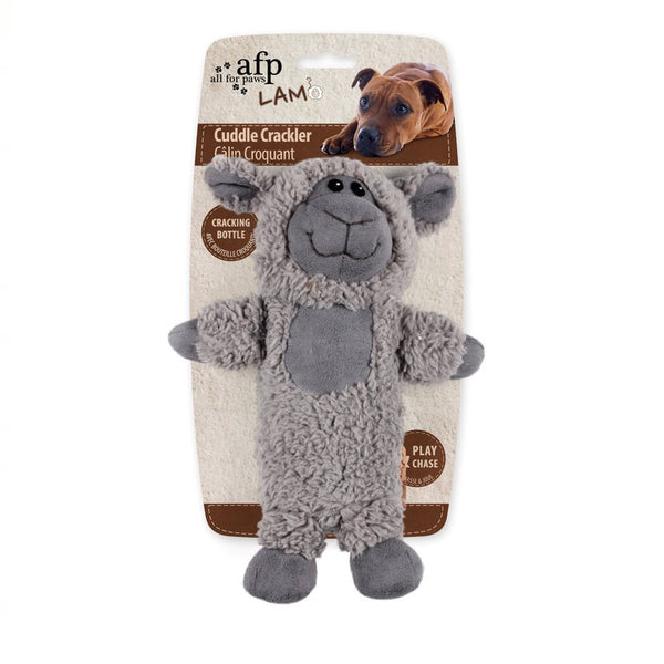 All for Paws AFP Dog Cuddle Cracklers Sheep Toy