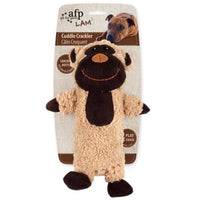 All for Paws AFP LAM Cuddle Crackler monkey plush dog toy on its printed header card
