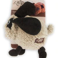 All for Paws AFP LAM Cuddle Ball fleecy sheep plush dog toy on its printed header card