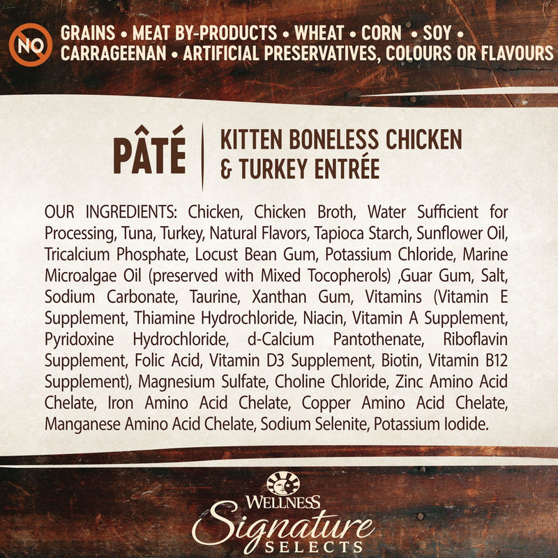 Wellness Core Wet Cat Food Signature Selects Kitten Boneless Chicken & Turkey