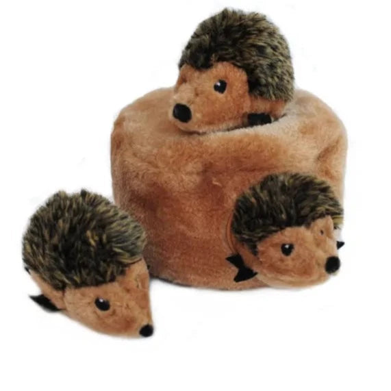 Zippy Paws Dog Toys Plush Burrow - Hedgehog Den 01