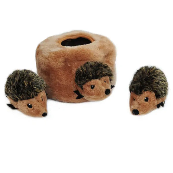 Zippy Paws Dog Toys Plush Burrow - Hedgehog Den 02