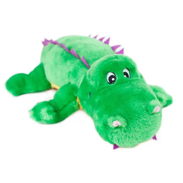 Zippy Paws Dog Toys Plush Grunterz - Alvin the Alligator 01