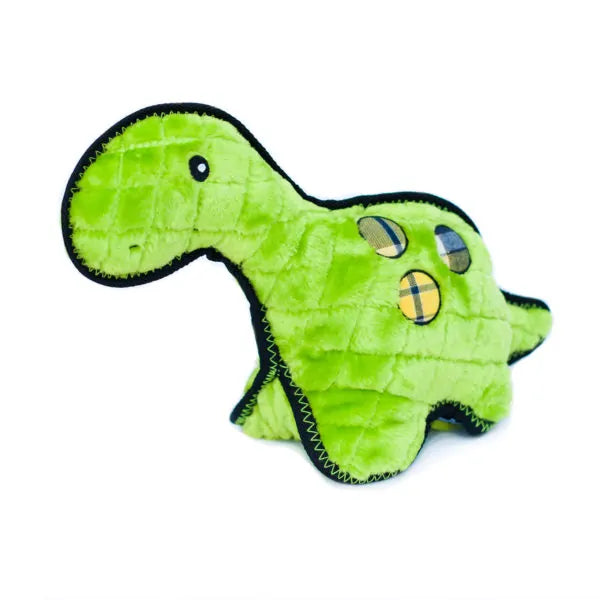 Zippy Paws Dog Toys Plush Grunterz Z-Stitch - Donny Dinosaur 02