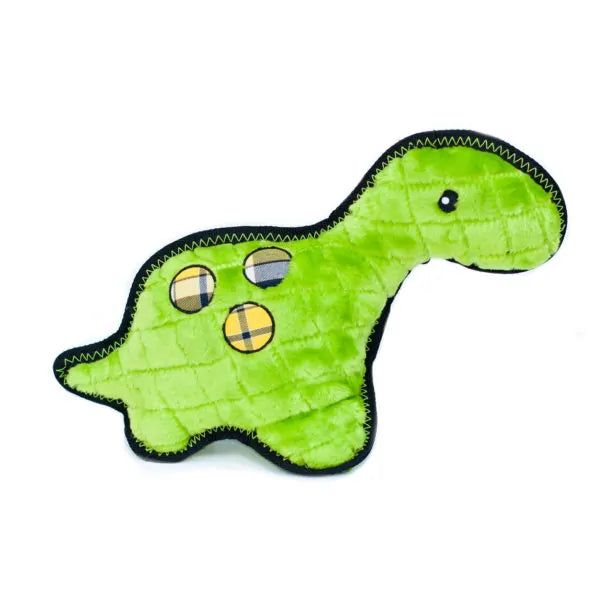 Zippy Paws Dog Toys Plush Grunterz Z-Stitch - Donny Dinosaur 03