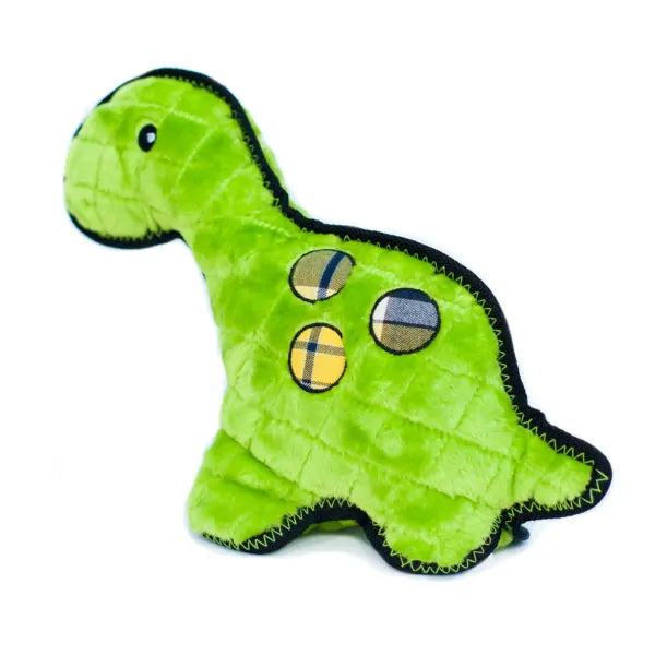 Zippy Paws Dog Toys Plush Grunterz Z-Stitch - Donny Dinosaur 01