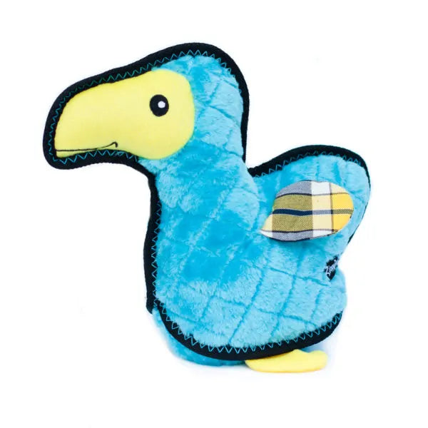 Zippy Paws Dog Toys Plush Grunterz Z-Stitch - Dodo the Dodo Bird 01