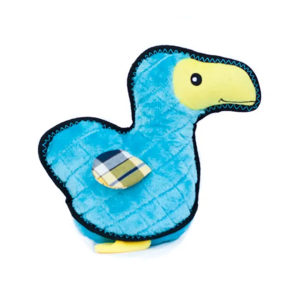 Zippy Paws Dog Toys Plush Grunterz Z-Stitch - Dodo the Dodo Bird 02