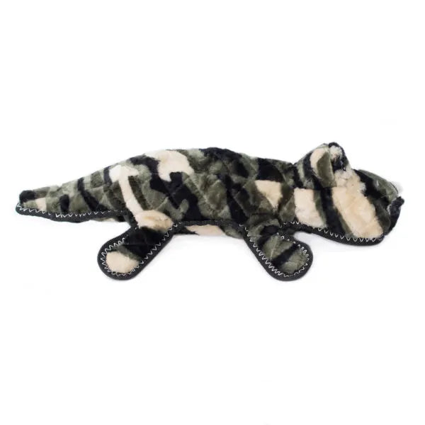 Zippy Paws Dog Toys Plush Grunterz Z-Stitch - Cameron the Camo Gator 03